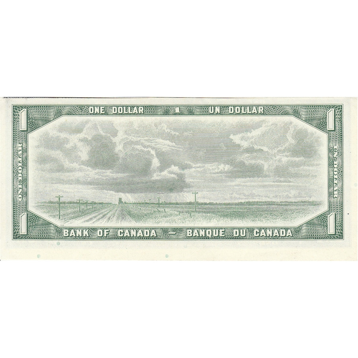 BC-37b 1954 Canada $1 Beattie-Rasminsky, J/O, Uncirculated (MS60)