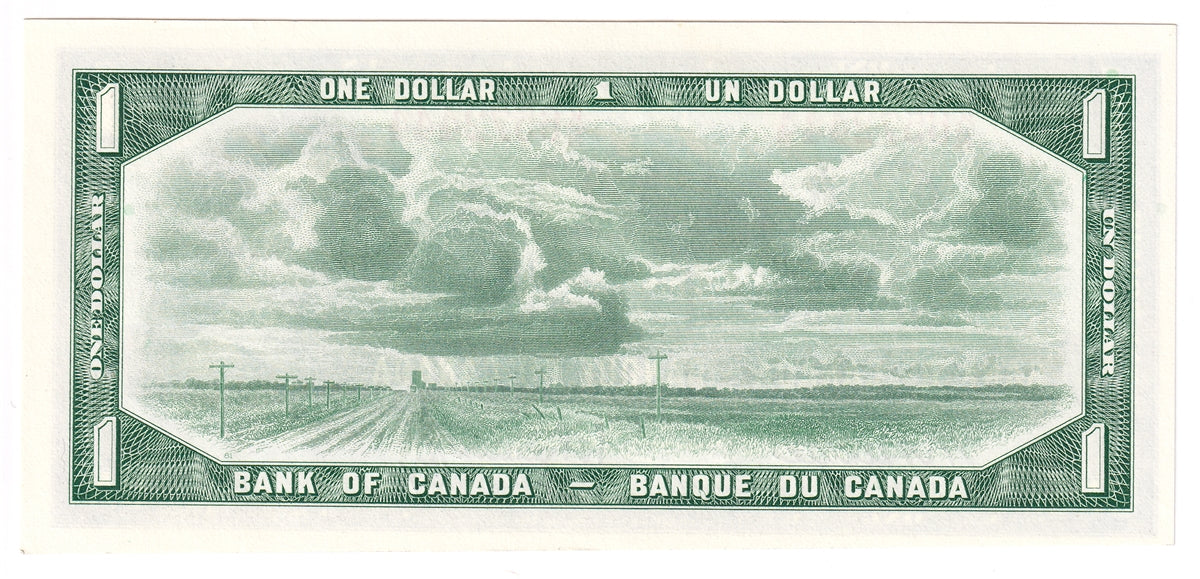 BC-37b 1954 Canada $1 Beattie-Rasminsky, K/N, Uncirculated (MS60)