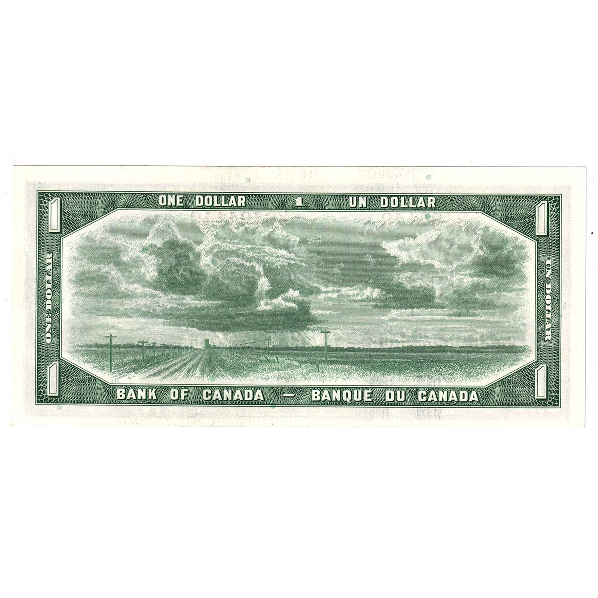 BC-37b 1954 Canada $1 Beattie-Rasminsky, L/O, Uncirculated (MS60)