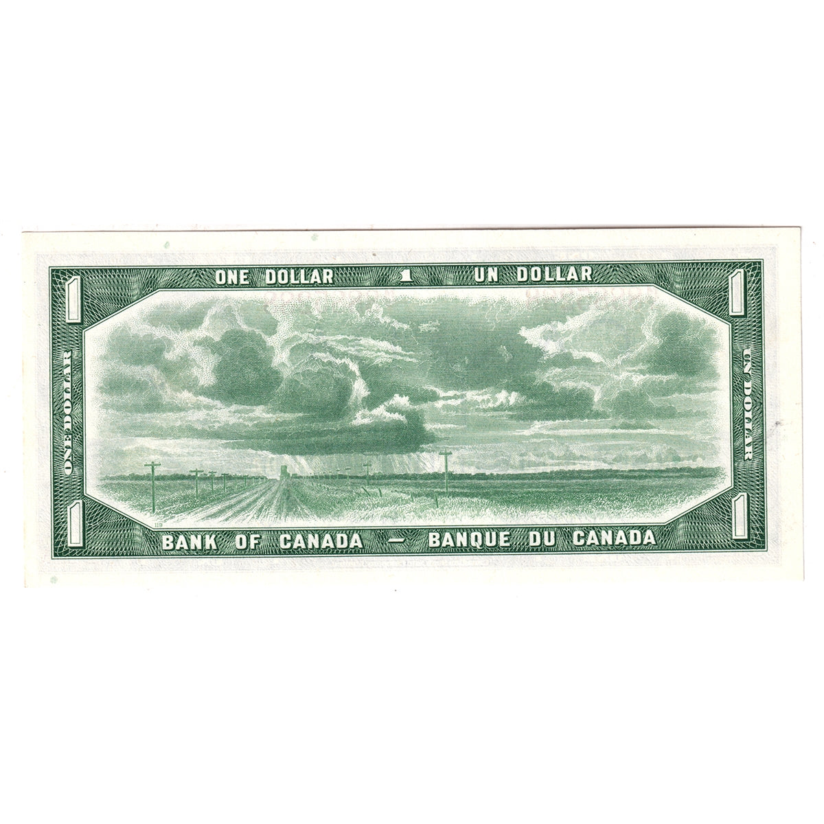 BC-37b 1954 Canada $1 Beattie-Rasminsky, M/Y, Choice Uncirculated (CUNC63)