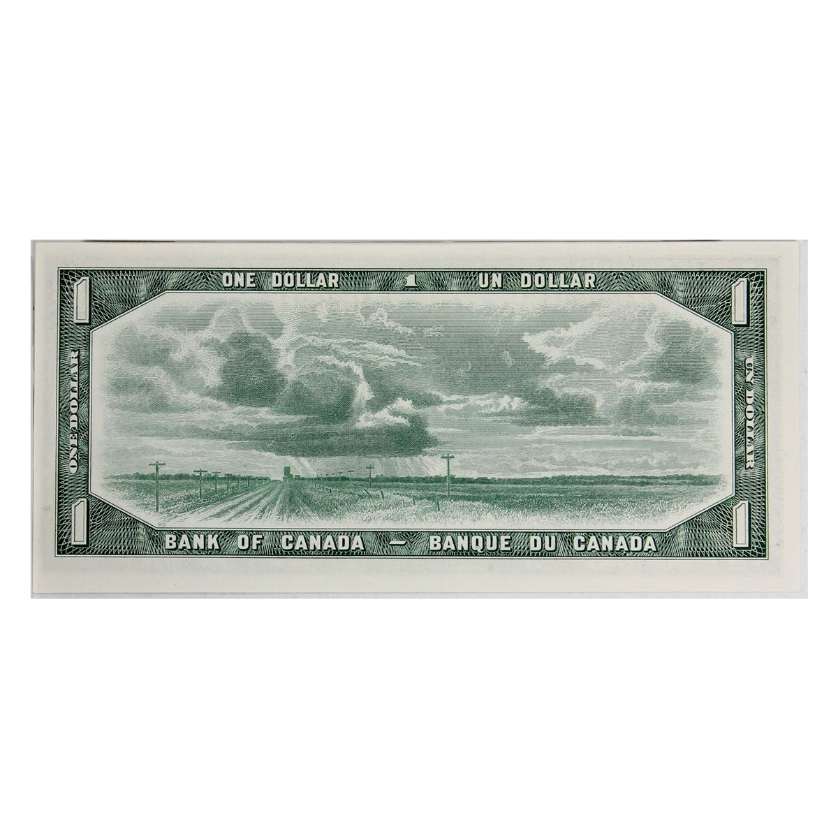 BC-37b 1954 Canada $1 Beattie-Rasminsky, R/N, Choice Uncirculated (CUNC63)