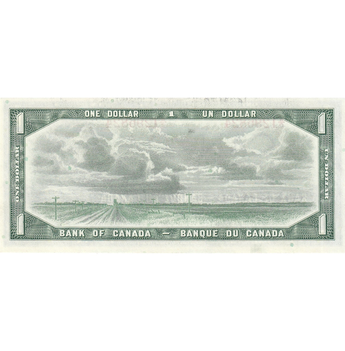 BC-37b 1954 Canada $1 Beattie-Rasminsky, W/O, AU-UNC (AU55)