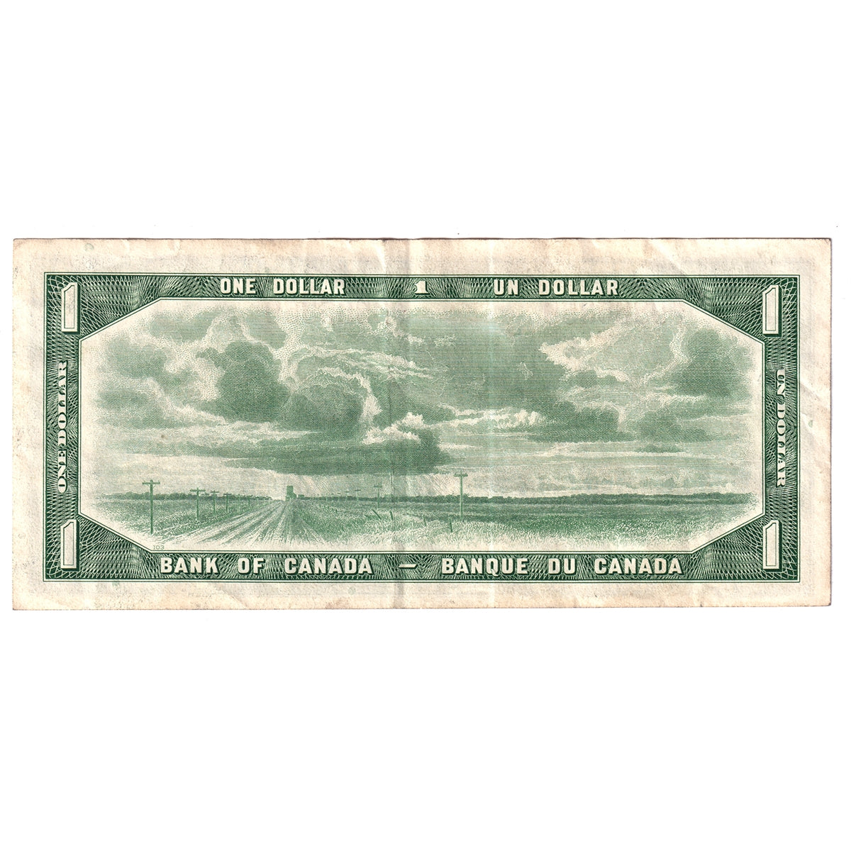 BC-37b 1954 Canada $1 Beattie-Rasminsky, A/O, Extra Fine (EF40)