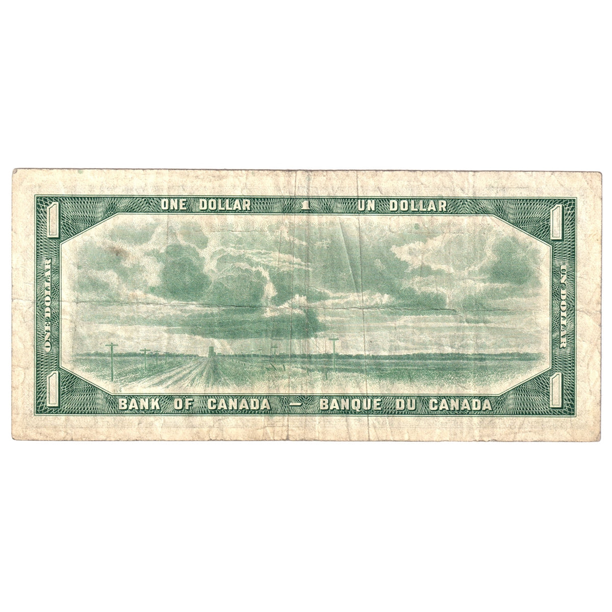 BC-37bA 1954 Canada $1 Beattie-Rasminsky, *A/Y, F