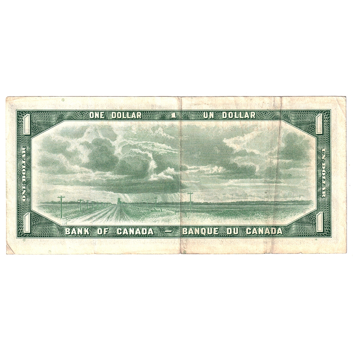 BC-37bA 1954 Canada $1 Beattie-Rasminsky, *A/Y, VF-EF