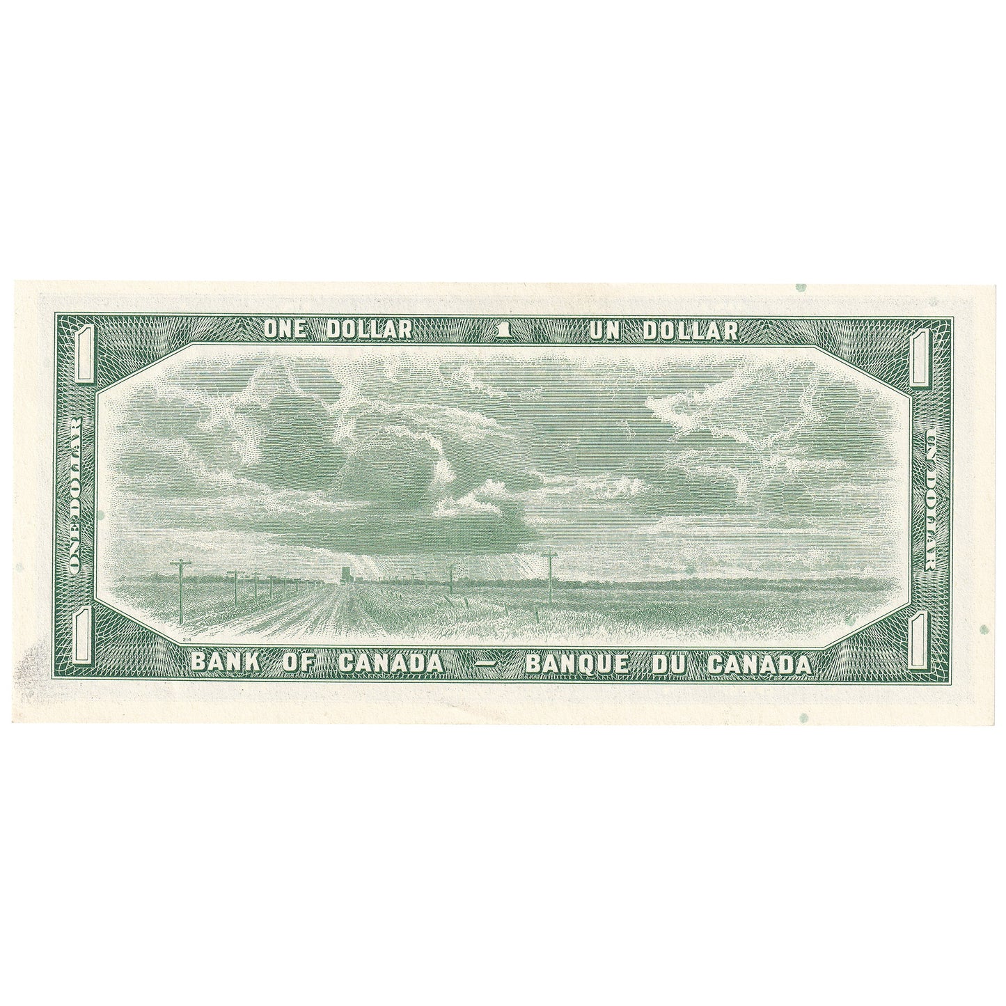 BC-37d 1954 Canada $1 Lawson-Bouey, W/F, UNC
