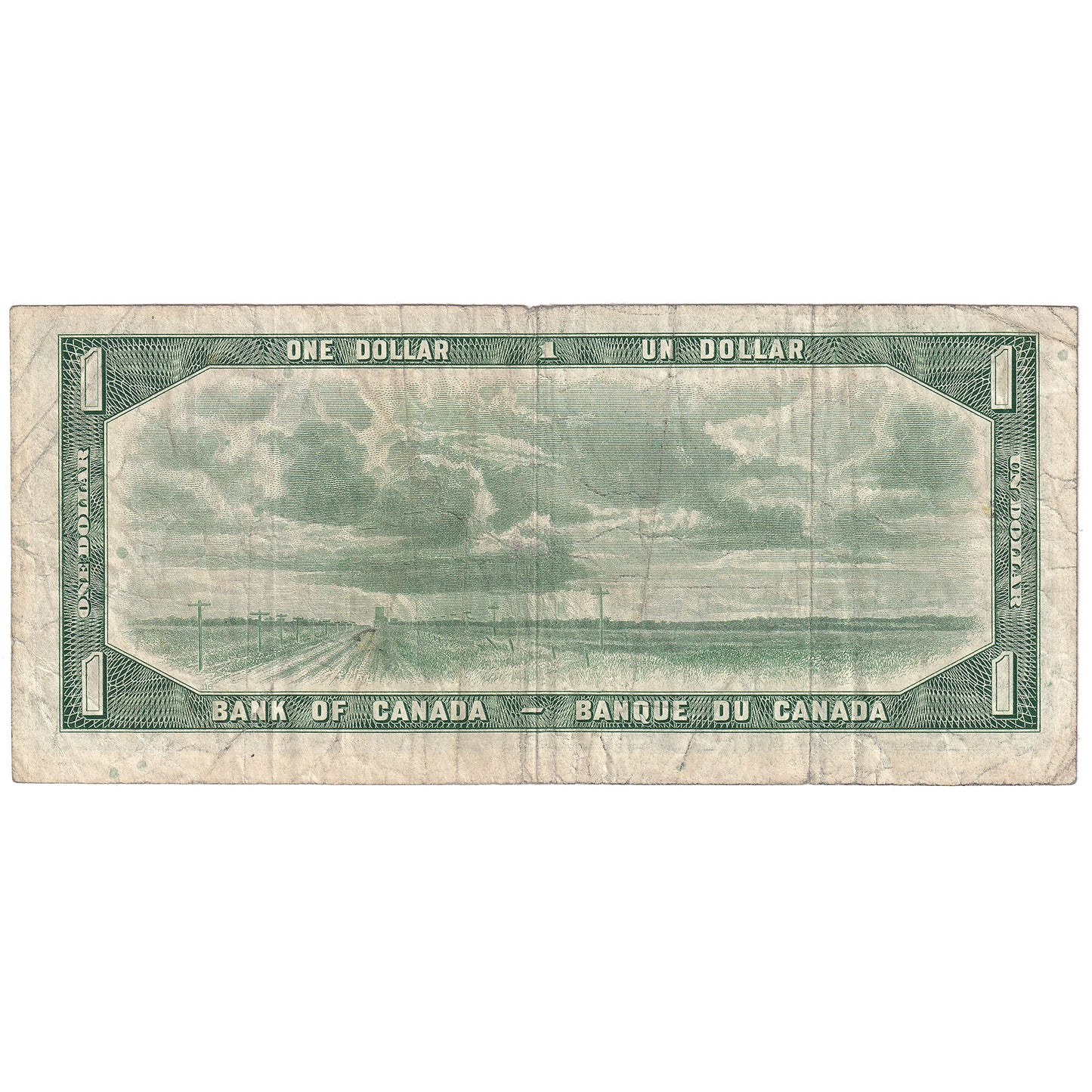 BC-37bA 1954 Canada $1 Beattie-Rasminsky, *H/Y, F