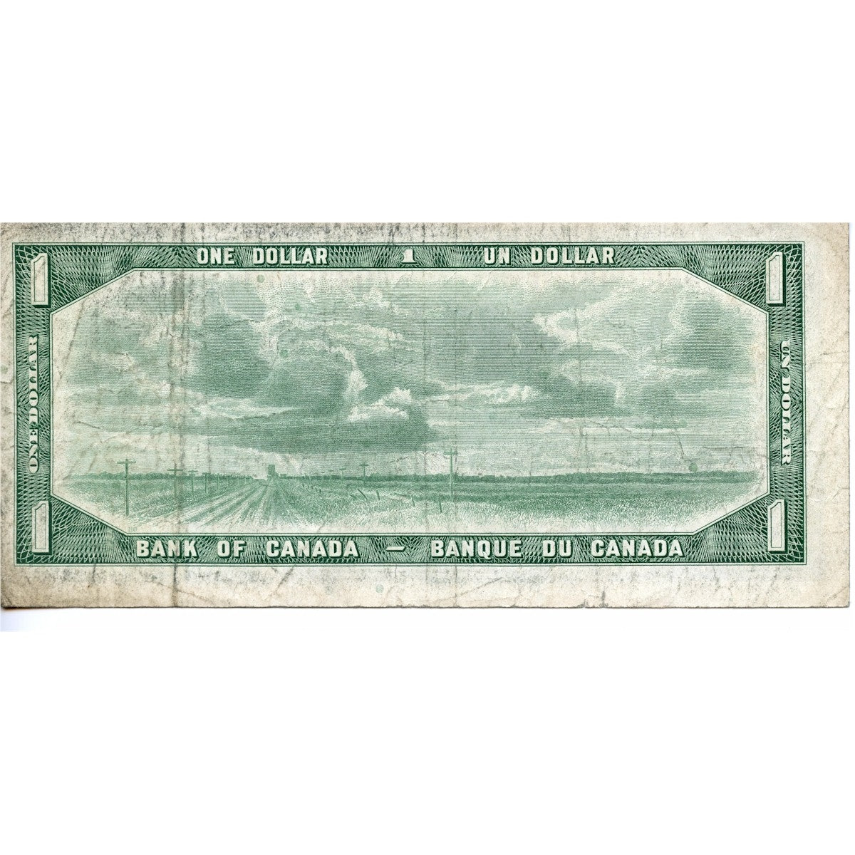 BC-37bA 1954 Canada $1 Beattie-Rasminsky, *H/Y, F-VF