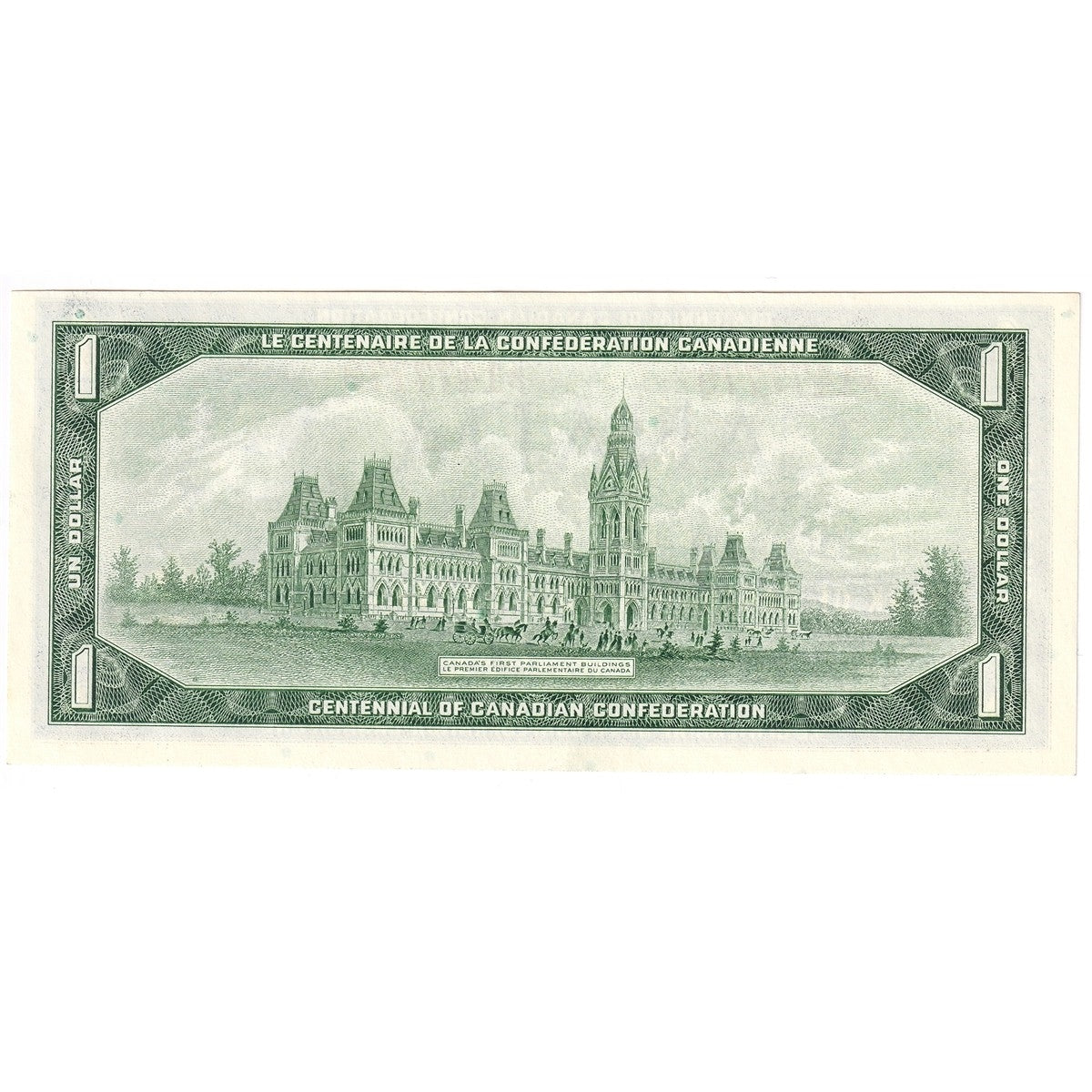 BC-45b-i 1967 Canada $1 Beattie-Rasminsky, I/P, Choice Uncirculated (CUNC63)