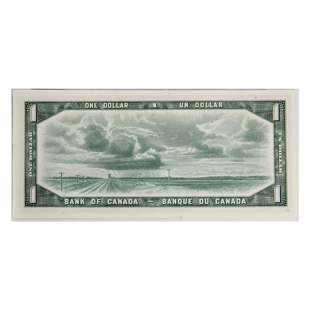BC-37bA 1954 Canada $1 Beattie-Rasminsky, *SO, AU-UNC (AU55)