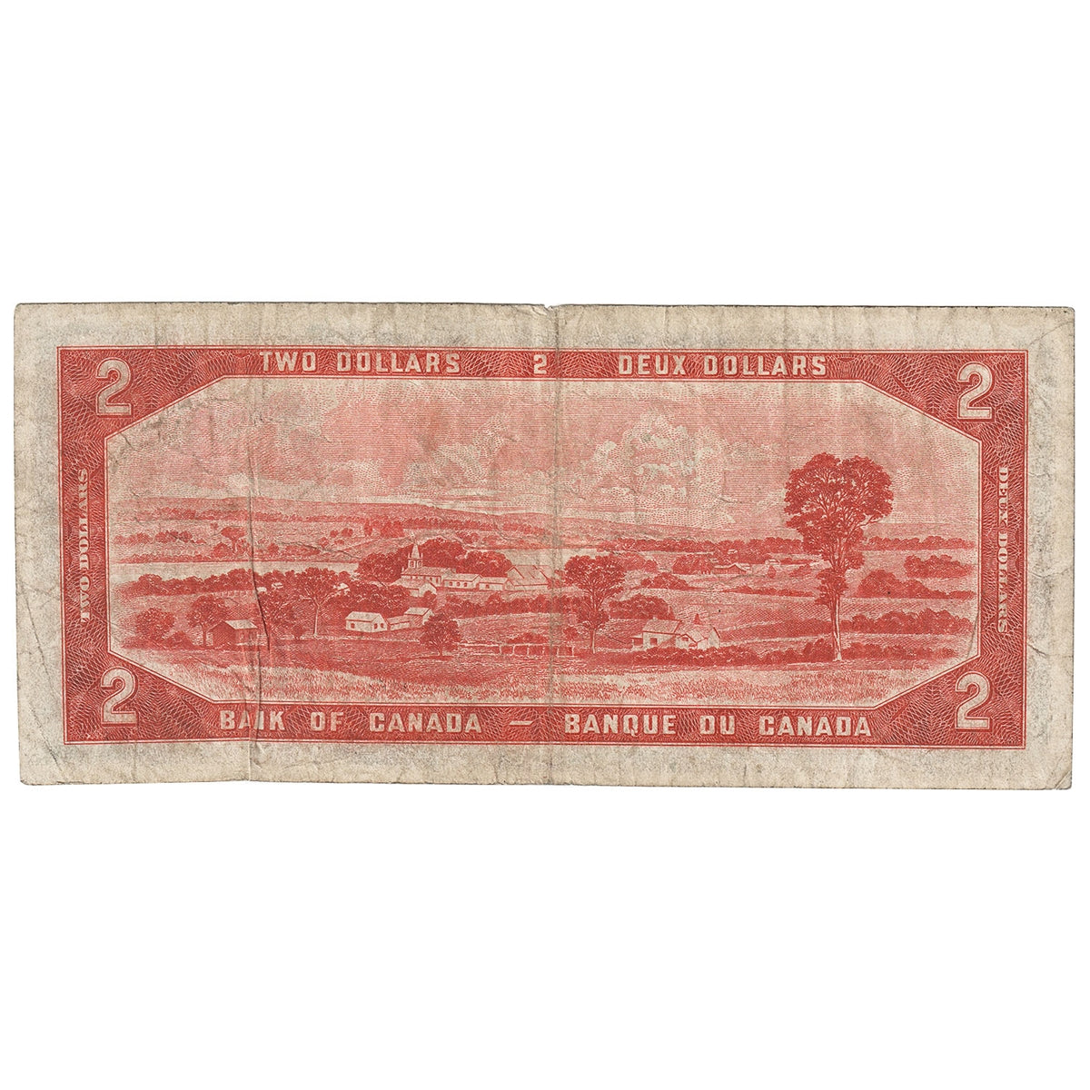 BC-30b 1954 Canada $2 Beattie-Coyne, Devil's Face, G/B, Fine (F12)