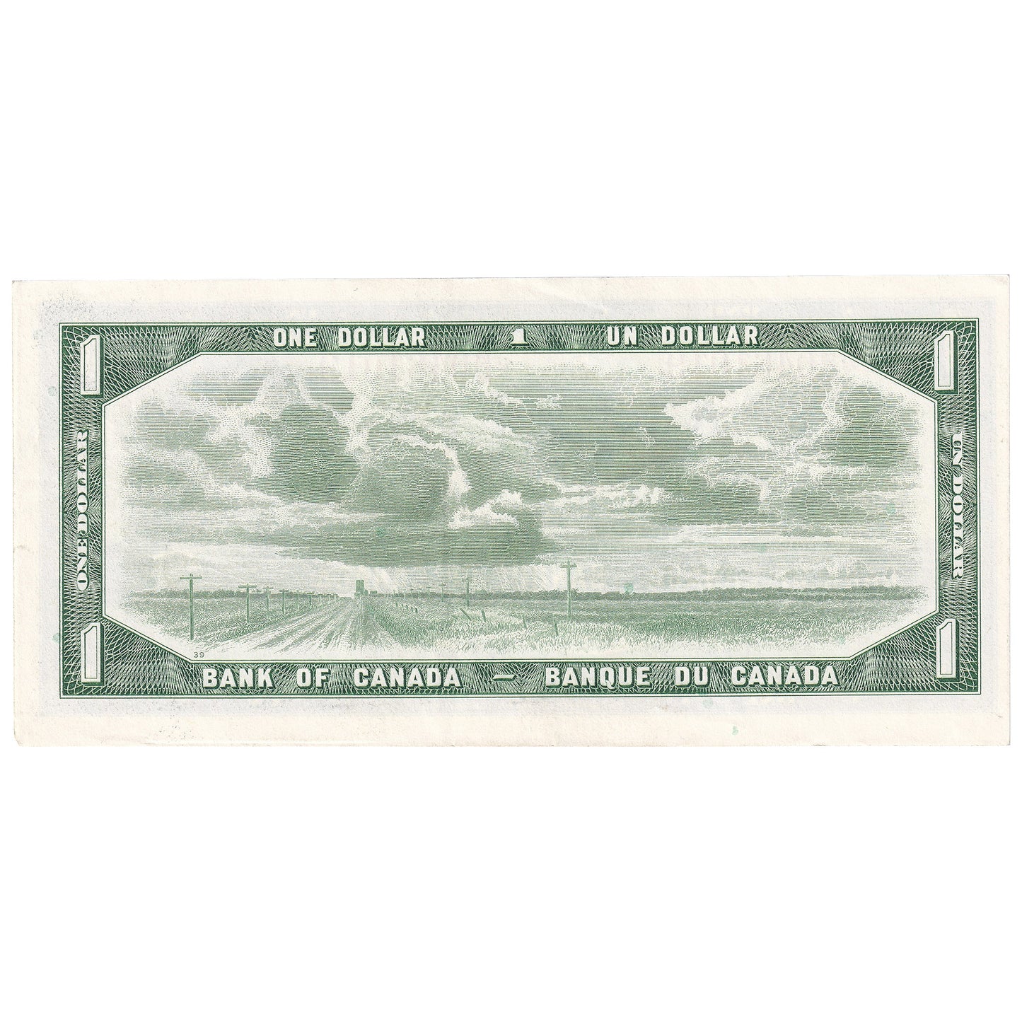 BC-37bA-i 1954 Canada $1 Beattie-Rasminsky, *B/M, Without FPN, EF-AU