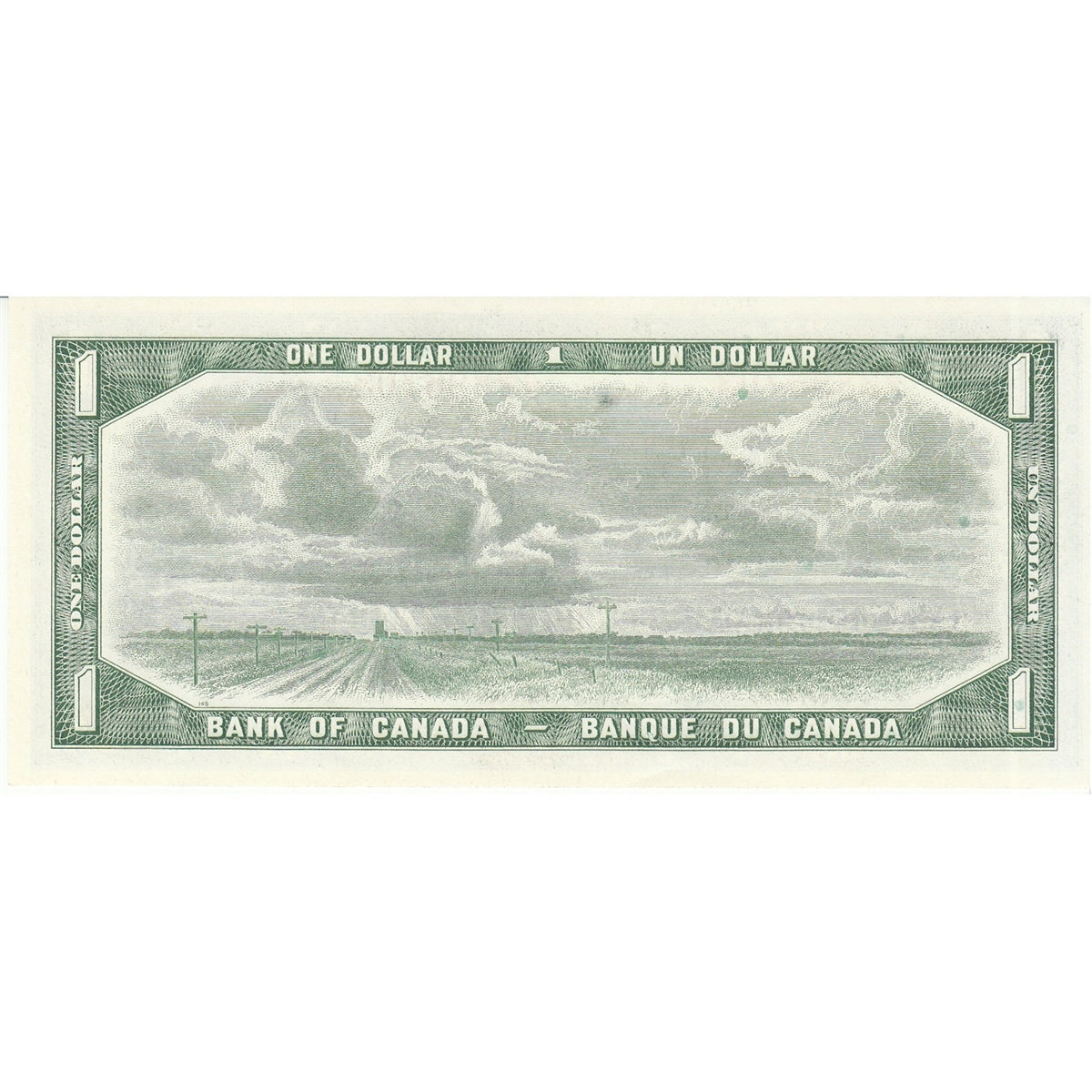 BC-37b-i 1954 Canada $1 Beattie-Rasminsky, A/F, CUNC