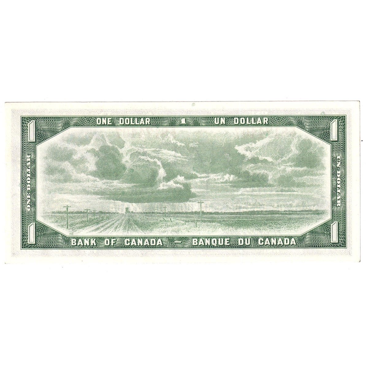 BC-37b-i 1954 Canada $1 Beattie-Rasminsky, E/P, UNC