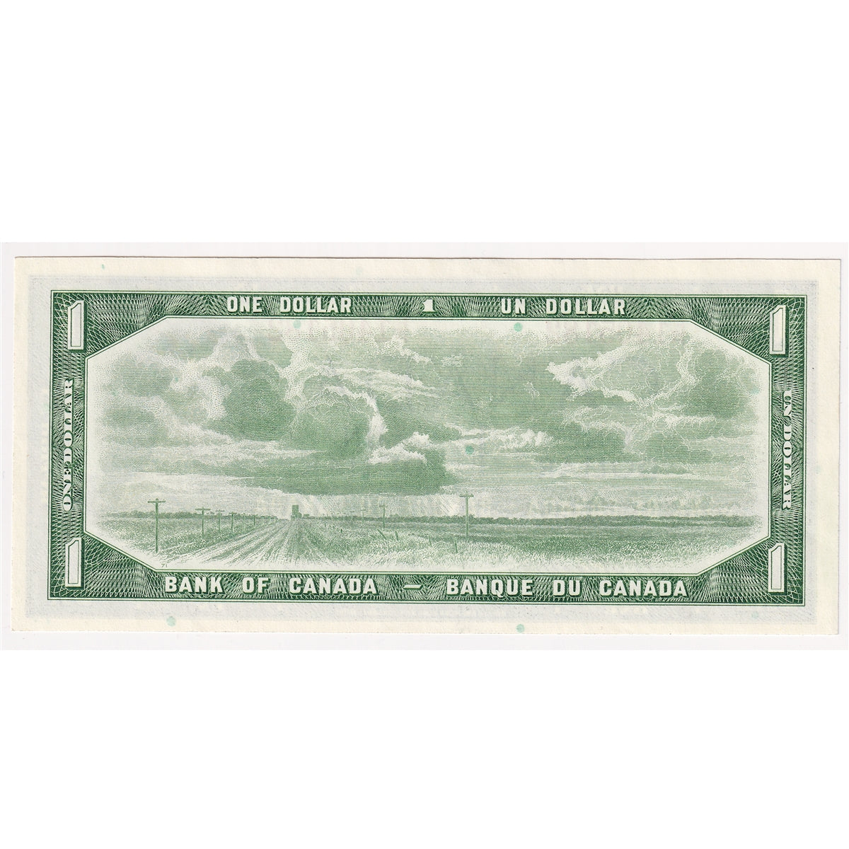 BC-37b-i 1954 Canada $1 Beattie-Rasminsky, F/P, AU-UNC
