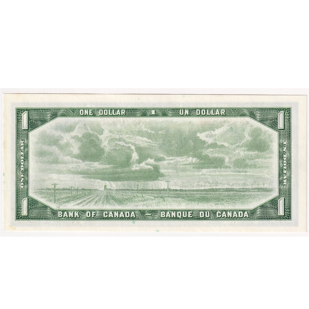 BC-37b-i 1954 Canada $1 Beattie-Rasminsky, F/P, Choice Uncirculated (CUNC63)