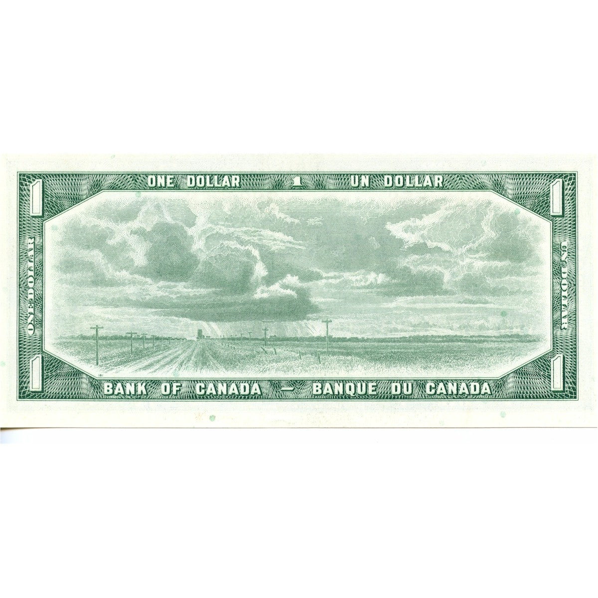 BC-37b-i 1954 Canada $1 Beattie-Rasminsky, H/F, Choice Uncirculated (CUNC63)