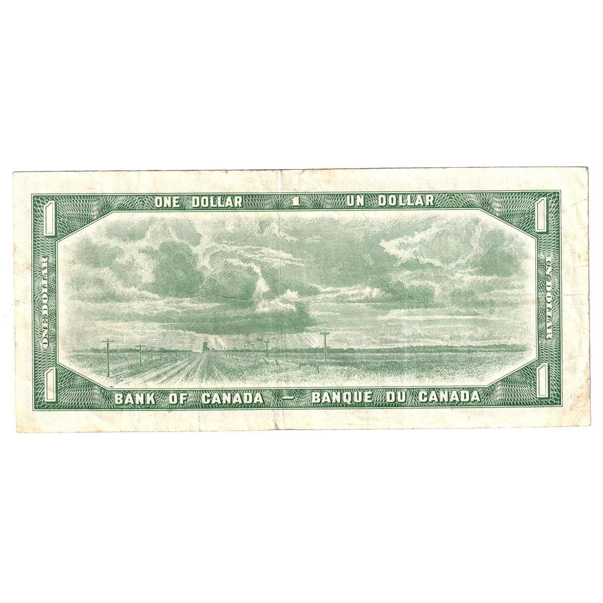BC-37b-i 1954 Canada $1 Beattie-Rasminsky, H/F, VF