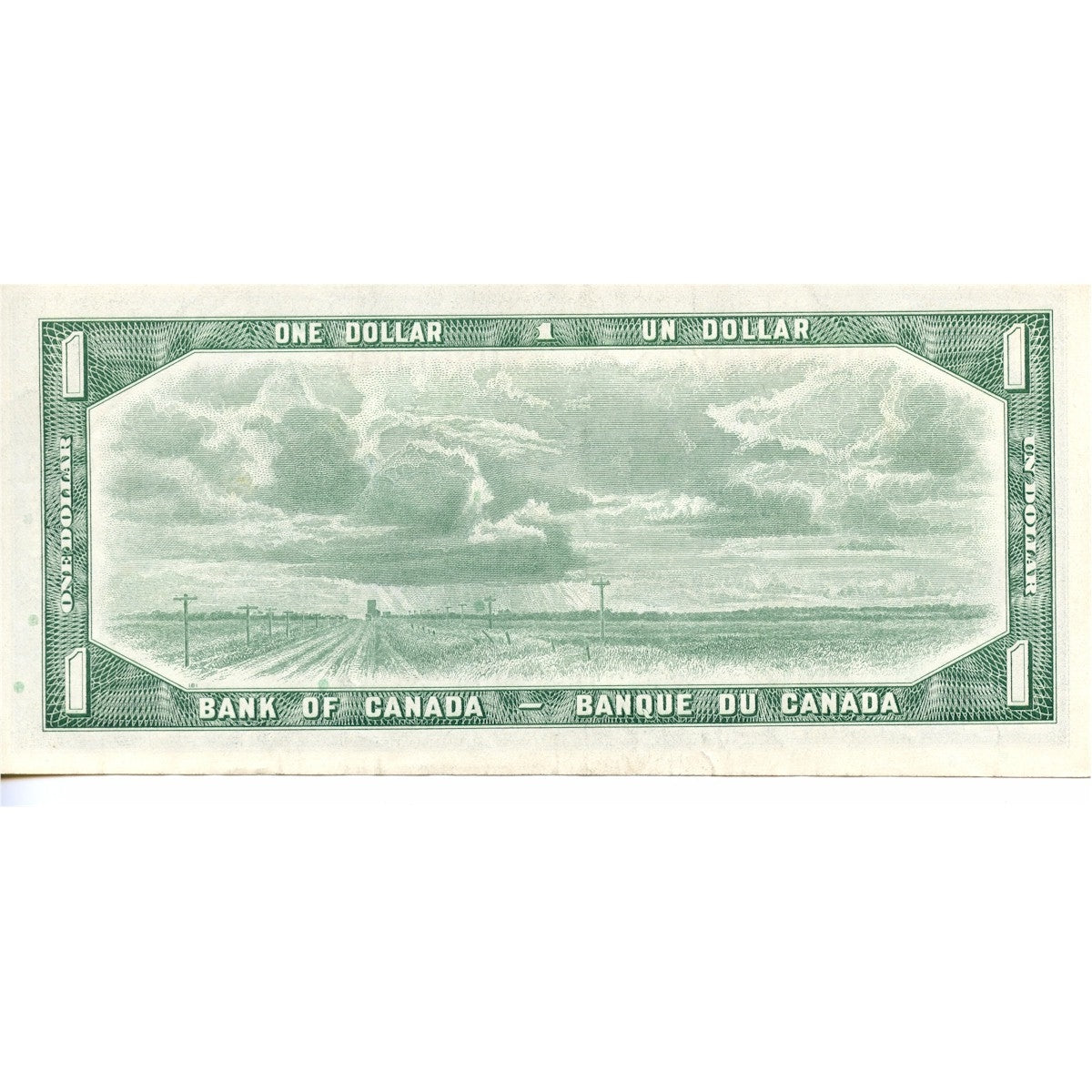BC-37b-i 1954 Canada $1 Beattie-Rasminsky, H/F, VF-EF