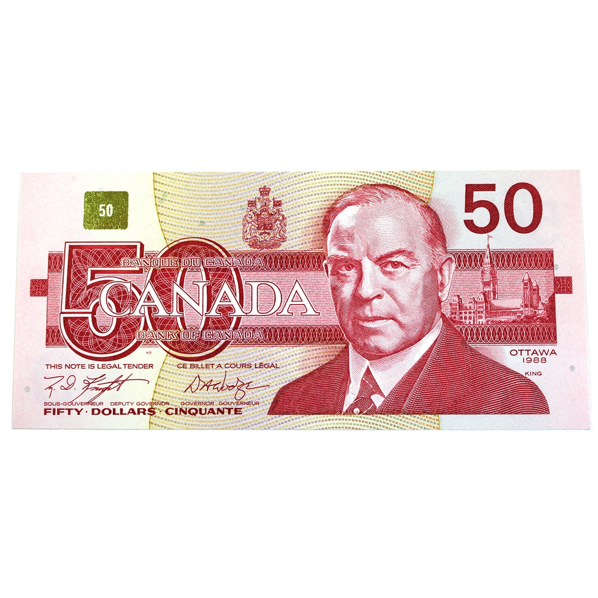 BC-59d 1988 Canada $50 Knight-Dodge, FMD, Circ