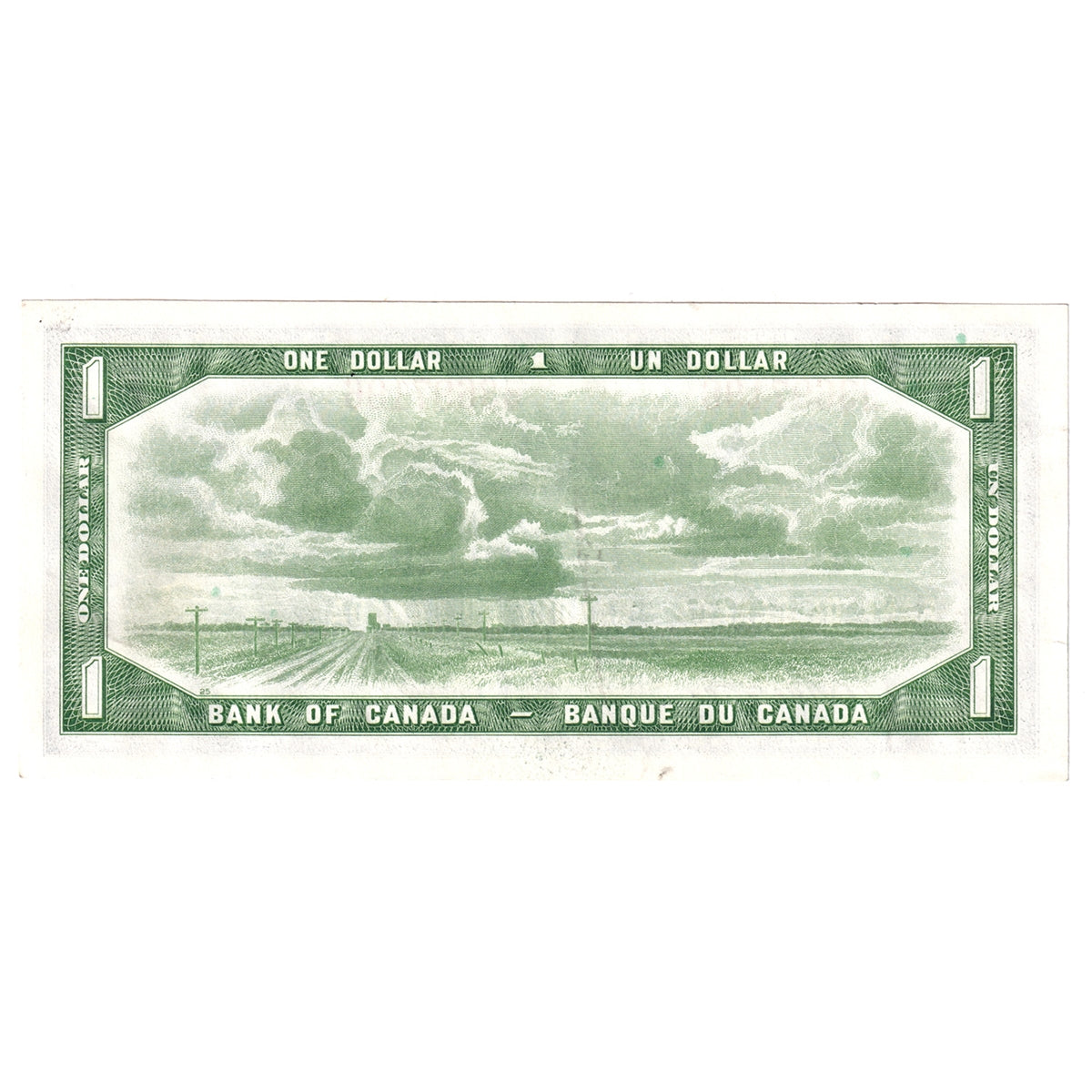 BC-37b-i 1954 Canada $1 Beattie-Rasminsky, J/M, AU-UNC (AU55)