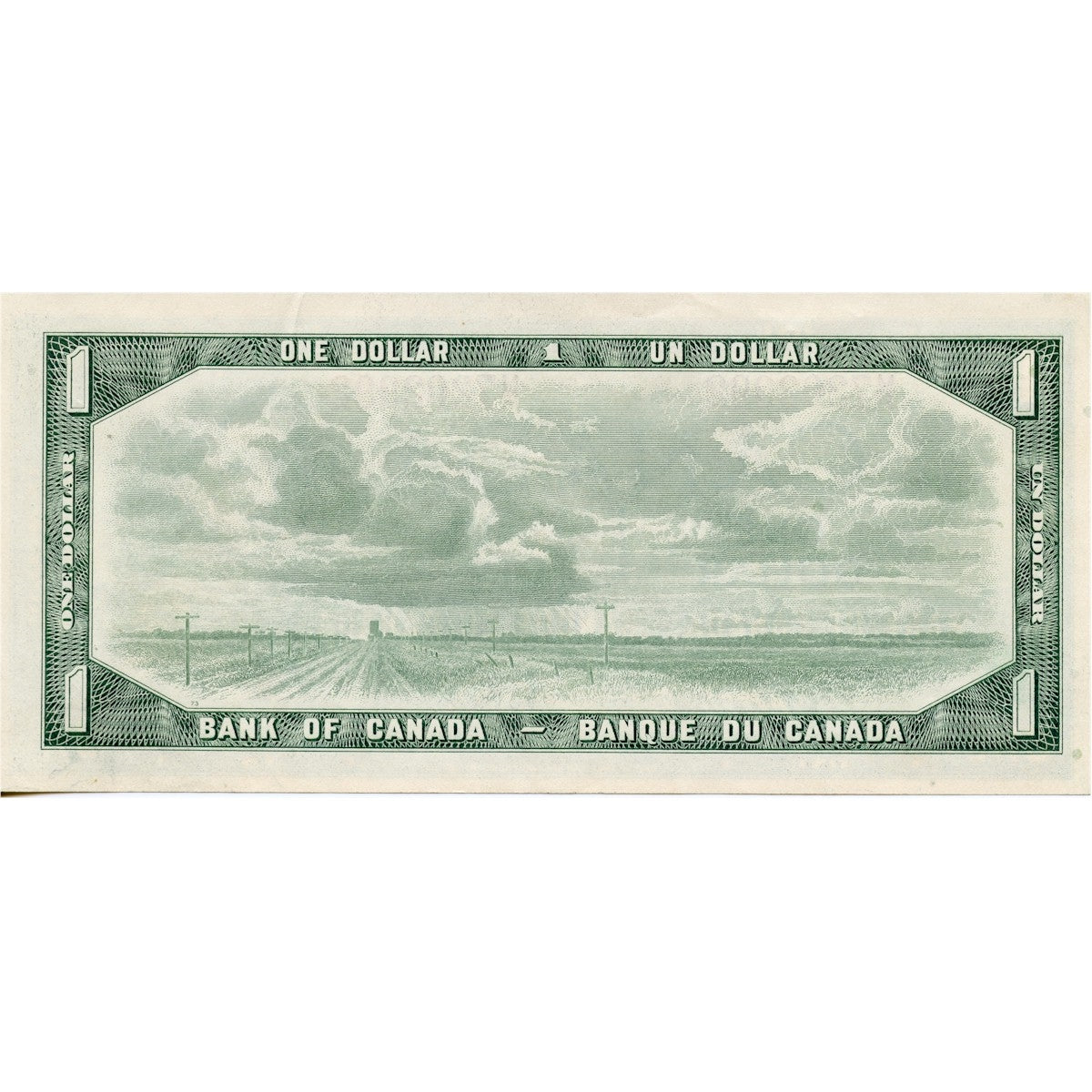 BC-37b-i 1954 Canada $1 Beattie-Rasminsky, M/P, EF-AU (EF45)