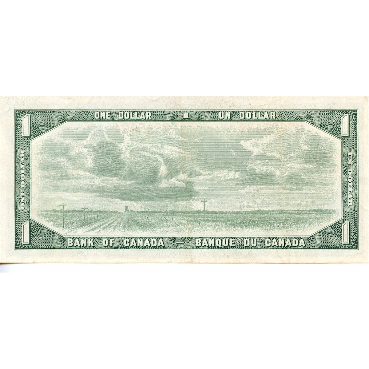 BC-37b-i 1954 Canada $1 Beattie-Rasminsky, M/P, VF-EF (VF30)