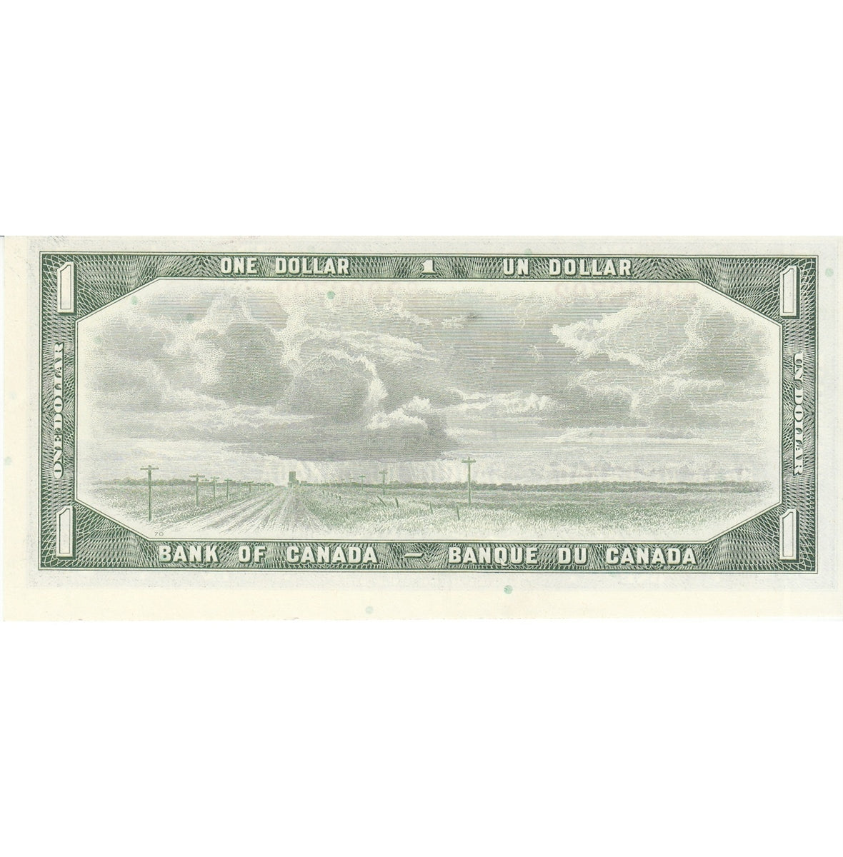 BC-37b-i 1954 Canada $1 Beattie-Rasminsky, O/P, UNC