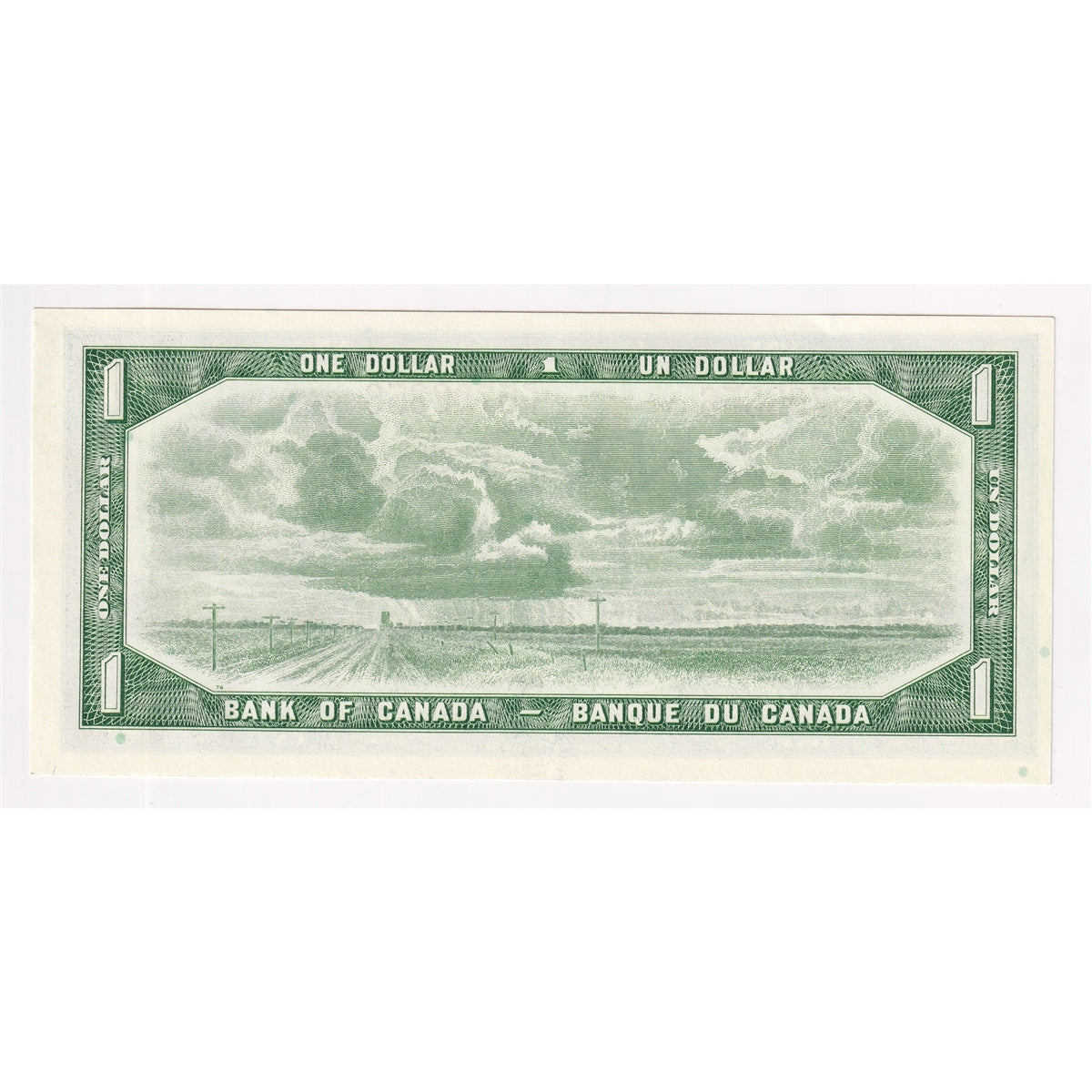 BC-37b-i 1954 Canada $1 Beattie-Rasminsky, P/P, AU-UNC (AU55)