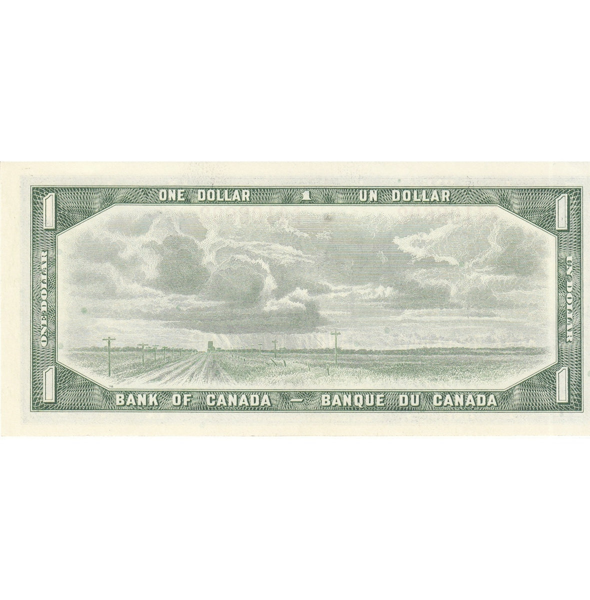 BC-37b-i 1954 Canada $1 Beattie-Rasminsky, S/P, UNC