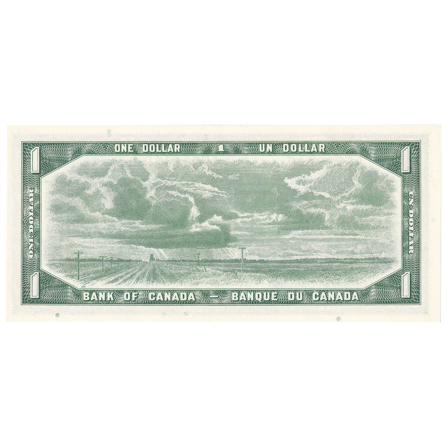 BC-37b-i 1954 Canada $1 Beattie-Rasminsky, S/Z, CUNC