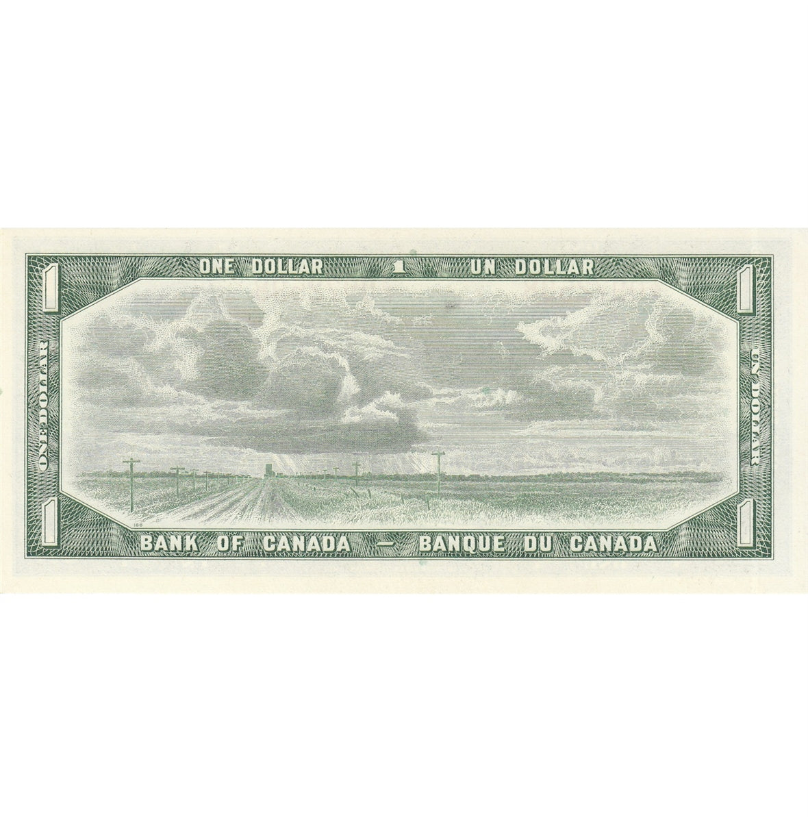 BC-37c 1954 Canada $1 Bouey-Rasminsky, I/F, Uncirculated (MS60)