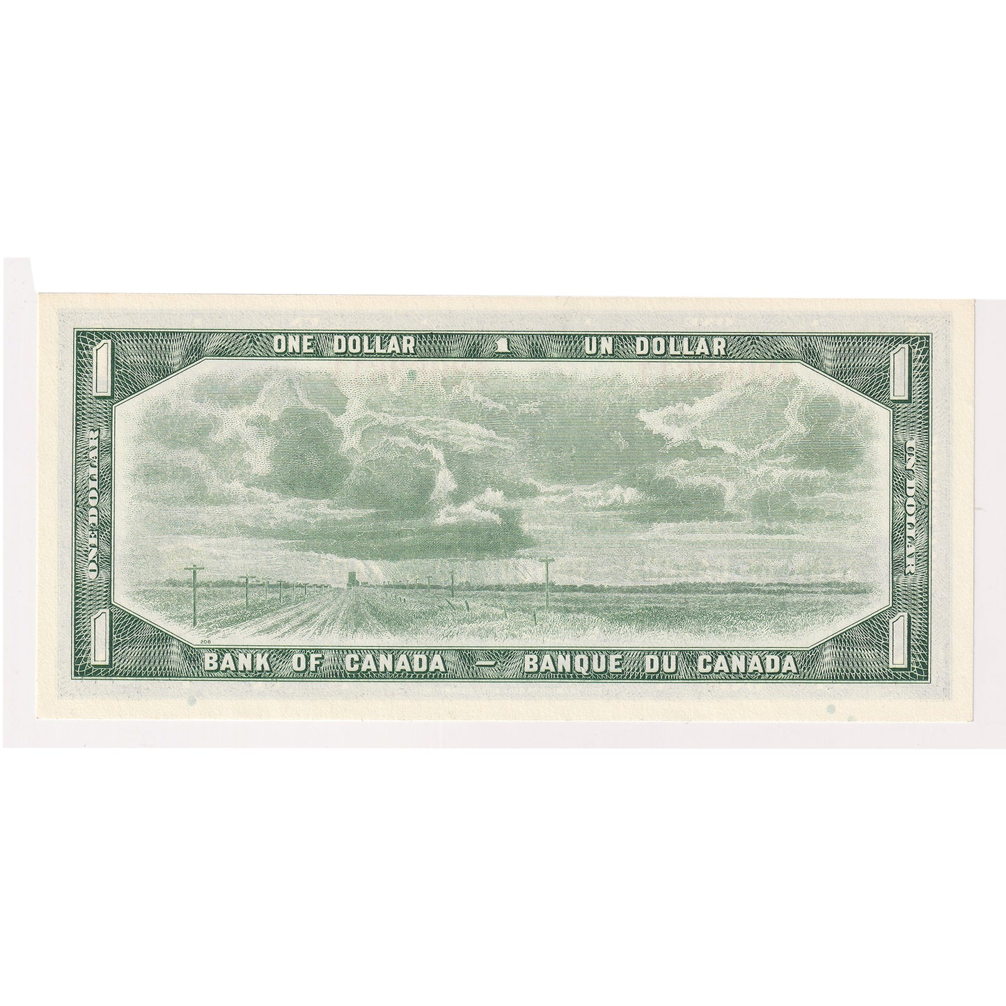 BC-37c 1954 Canada $1 Bouey-Rasminsky, S/F, Choice Uncirculated (CUNC63)