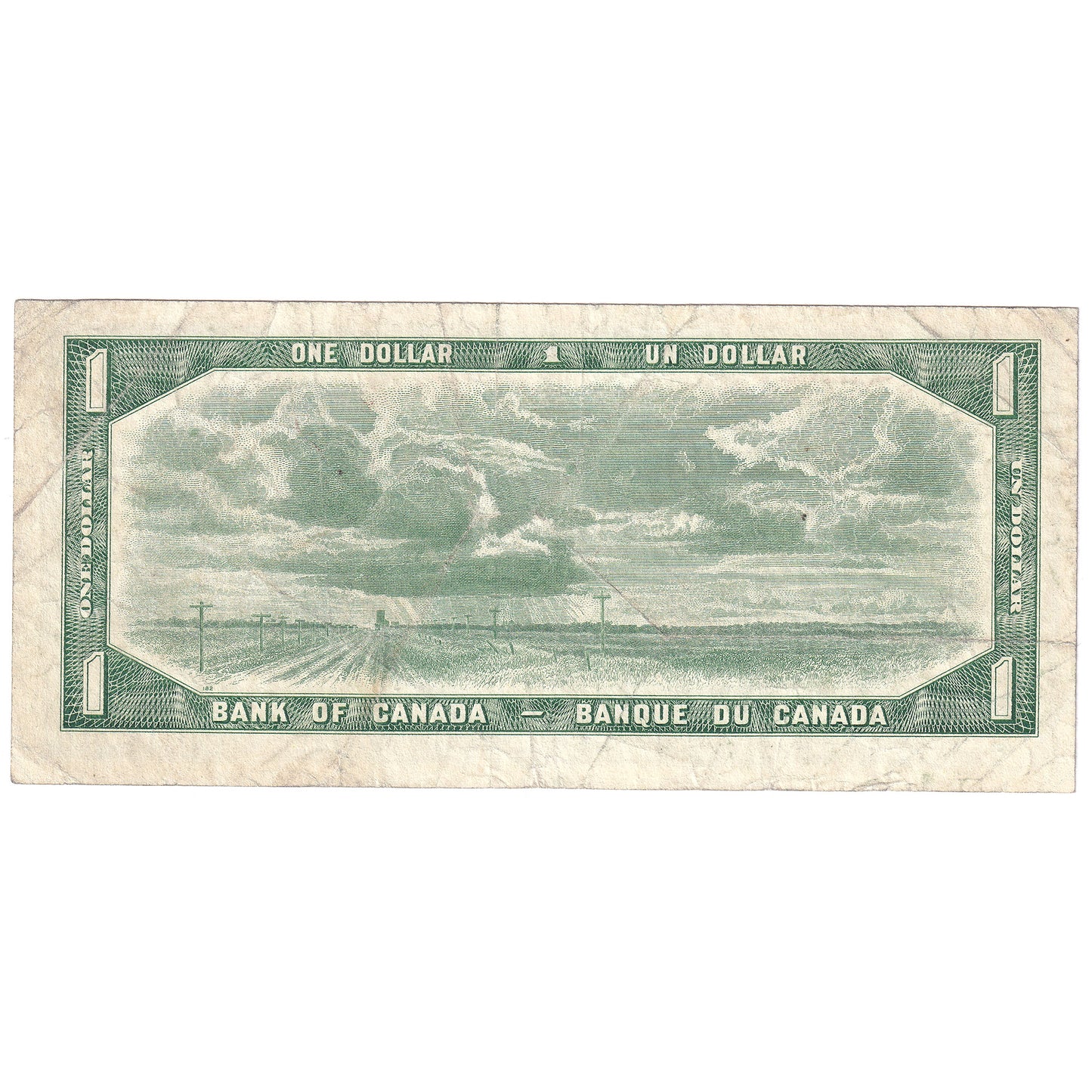 BC-37cA 1954 Canada $1 Bouey-Rasminsky, *C/F, F