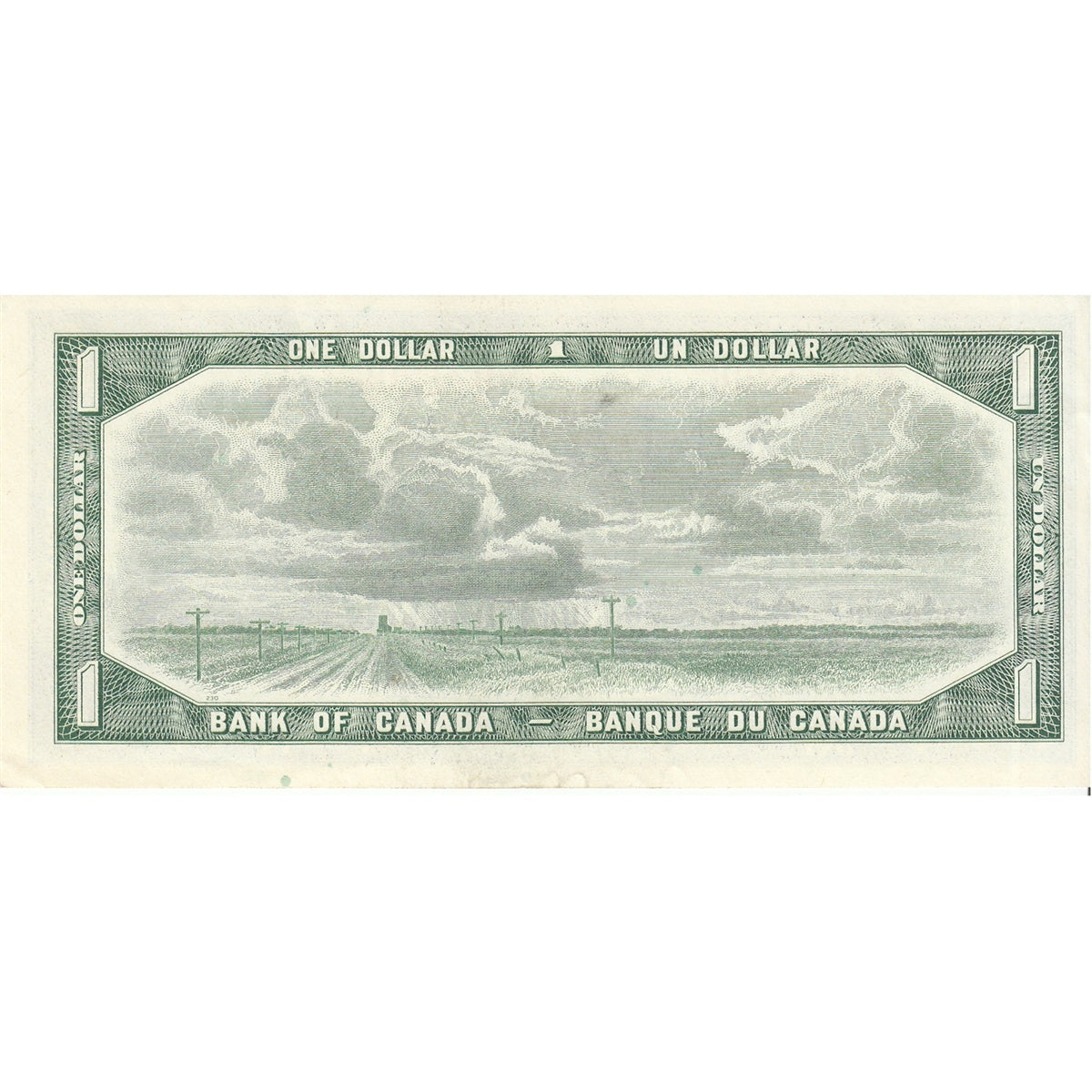 BC-37d 1954 Canada $1 Lawson-Bouey, B/I, AU-UNC