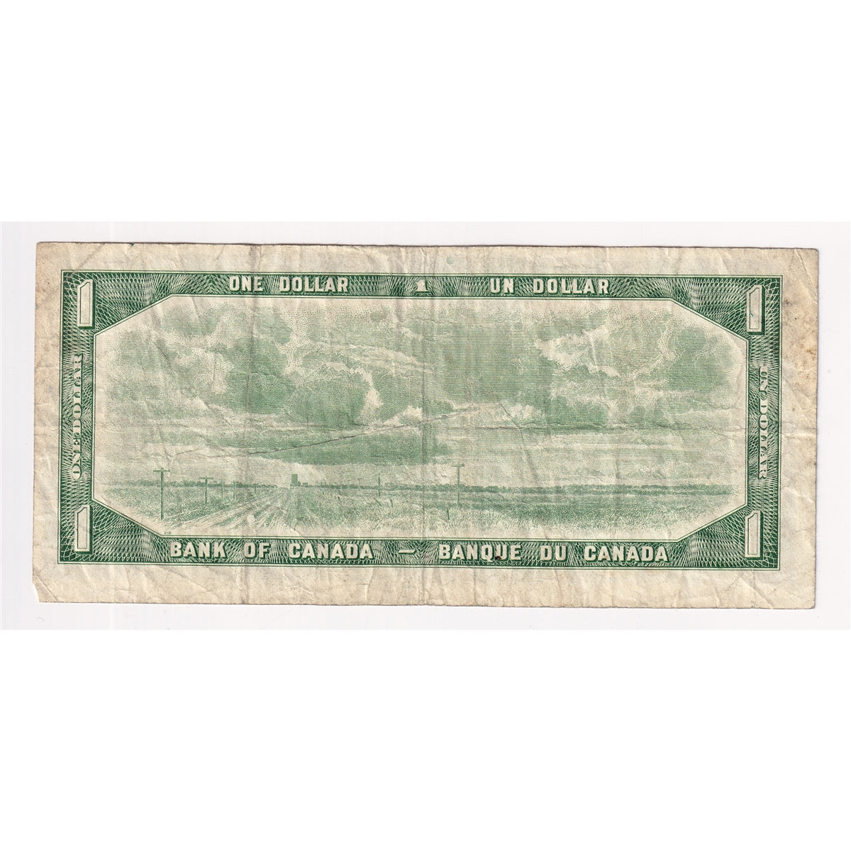 BC-37d 1954 Canada $1 Lawson-Bouey, E/I, Fine (F12)