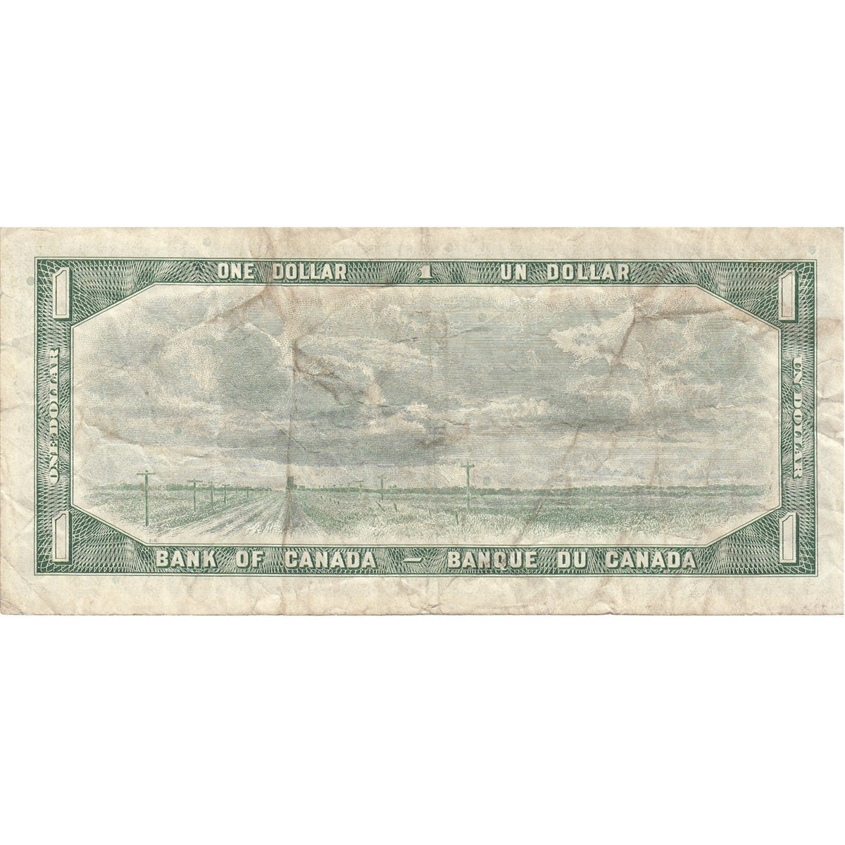 BC-37d 1954 Canada $1 Lawson-Bouey, E/I, VF