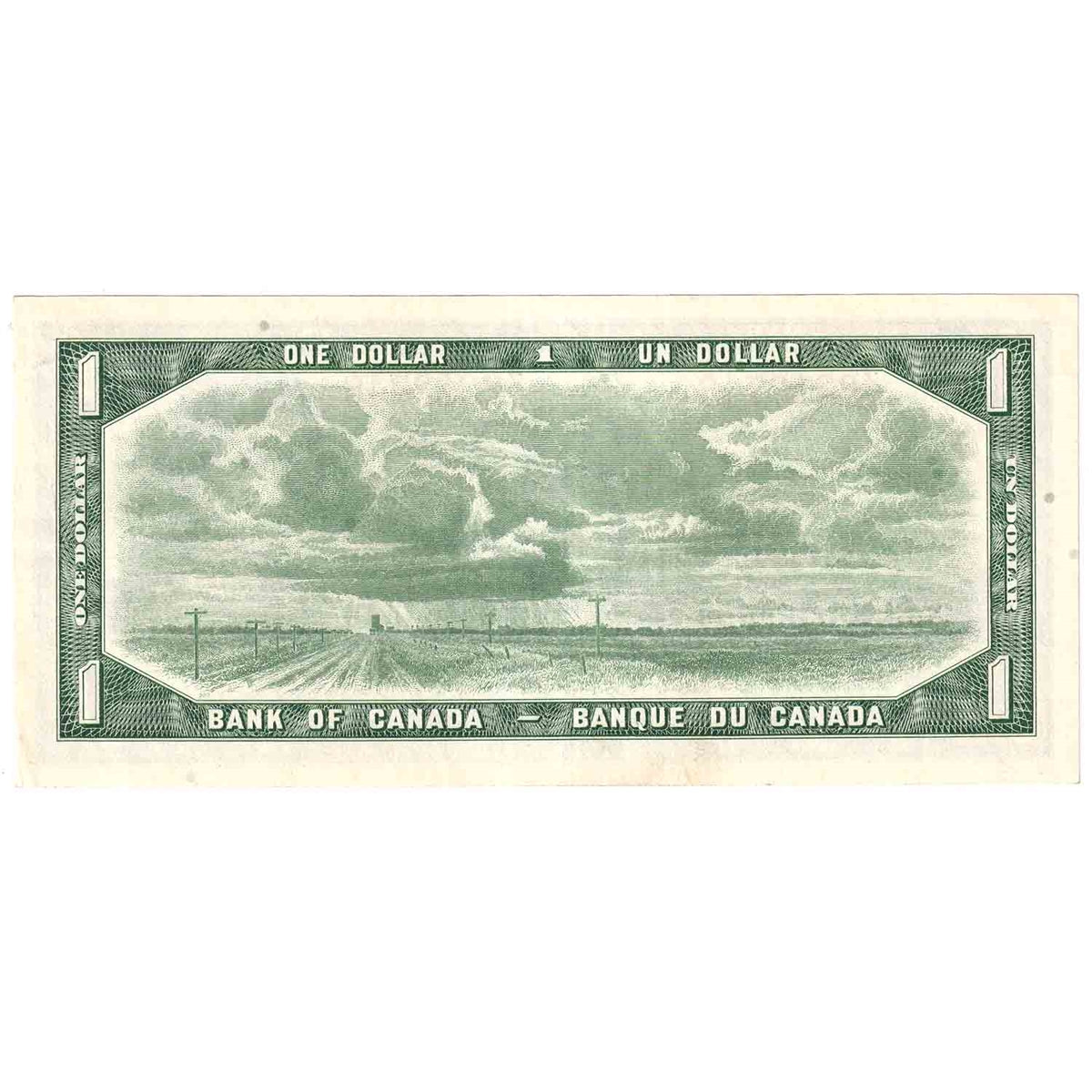 BC-37d 1954 Canada $1 Lawson-Bouey, Z/F, AU-UNC