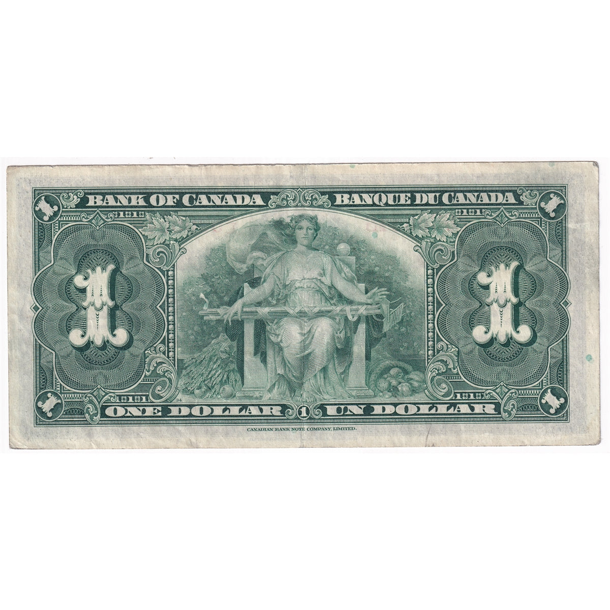 BC-21c 1937 Canada $1 Gordon-Towers, S/L, VF