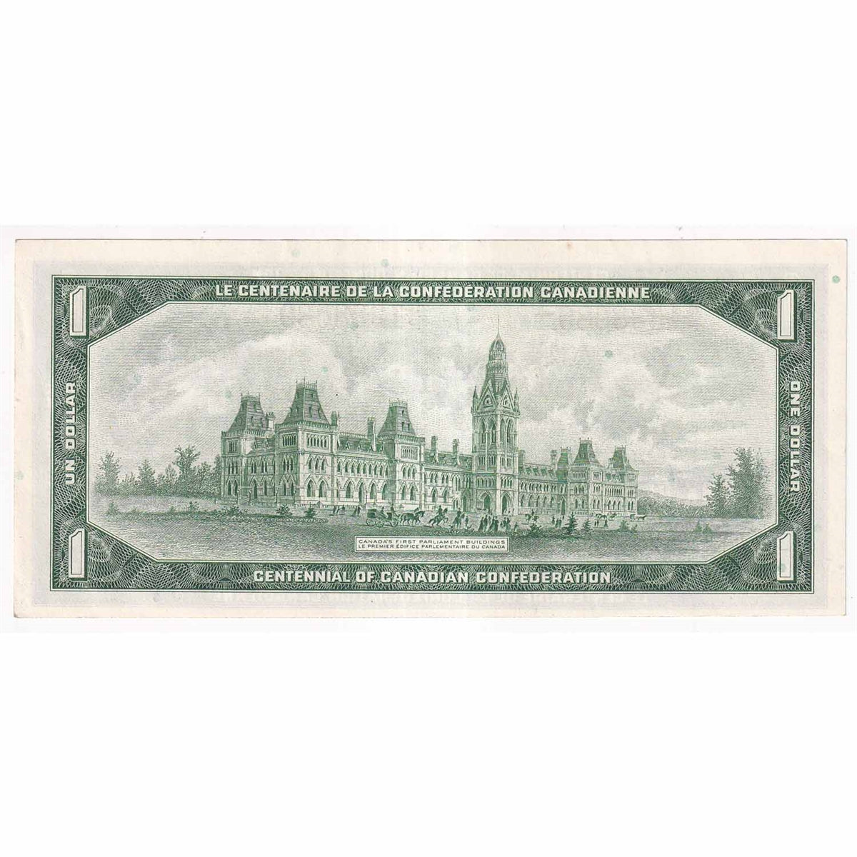 BC-45b-i 1967 Canada $1 Beattie-Rasminsky, G/P, Uncirculated (MS60)