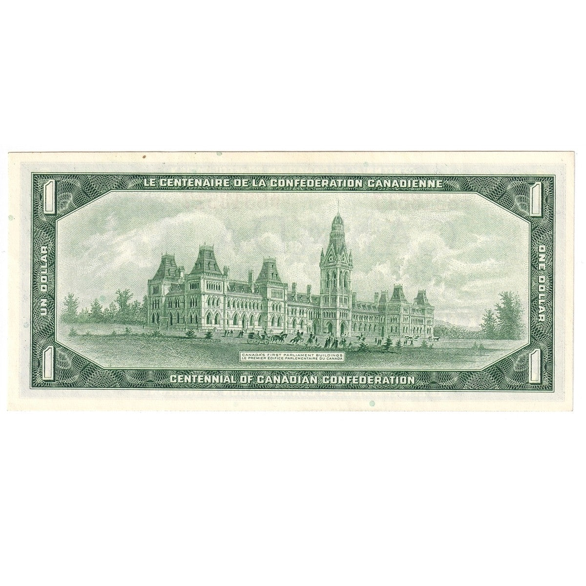 BC-45b-i 1967 Canada $1 Beattie-Rasminsky, I/P, Uncirculated (MS60)