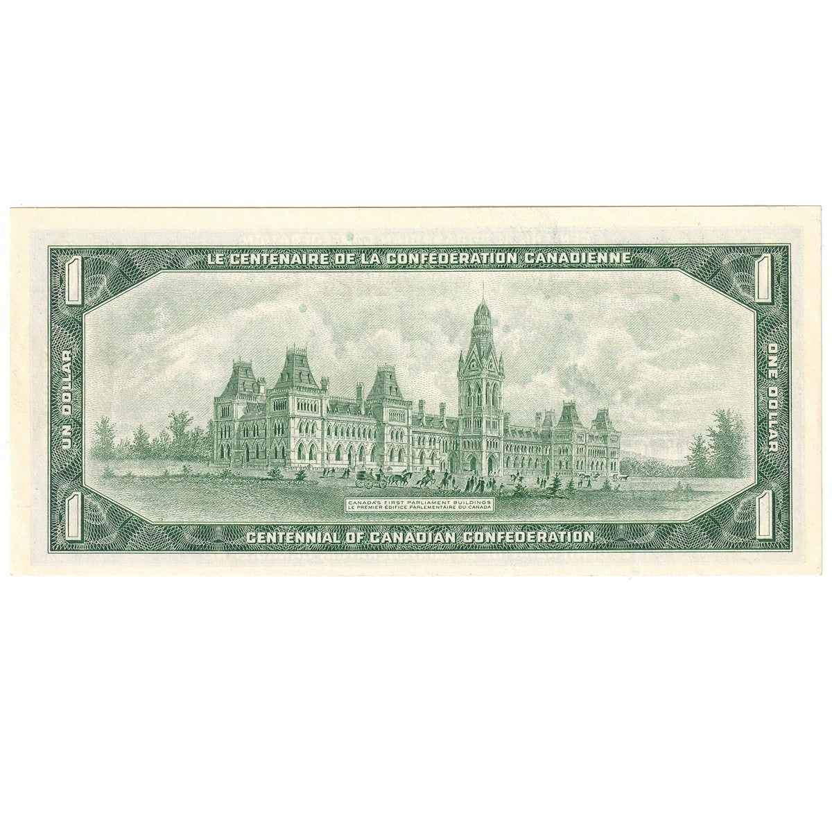 BC-45b-i 1967 Canada $1 Beattie-Rasminsky, J/P, Uncirculated (MS60)