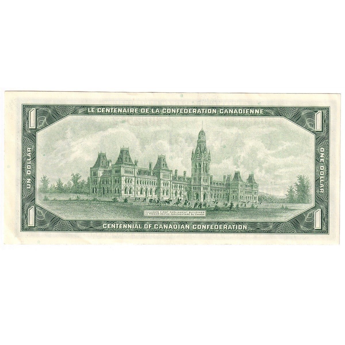 BC-45b-i 1967 Canada $1 Beattie-Rasminsky, L/P, AU