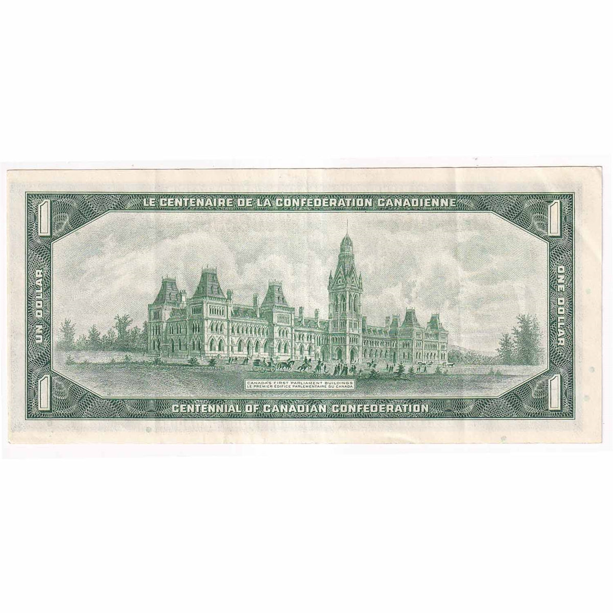 BC-45b-i 1967 Canada $1 Beattie-Rasminsky, L/P, VF-EF