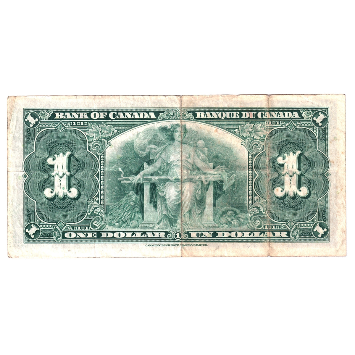 BC-21d 1937 Canada $1 Coyne-Towers, R/M, Circ