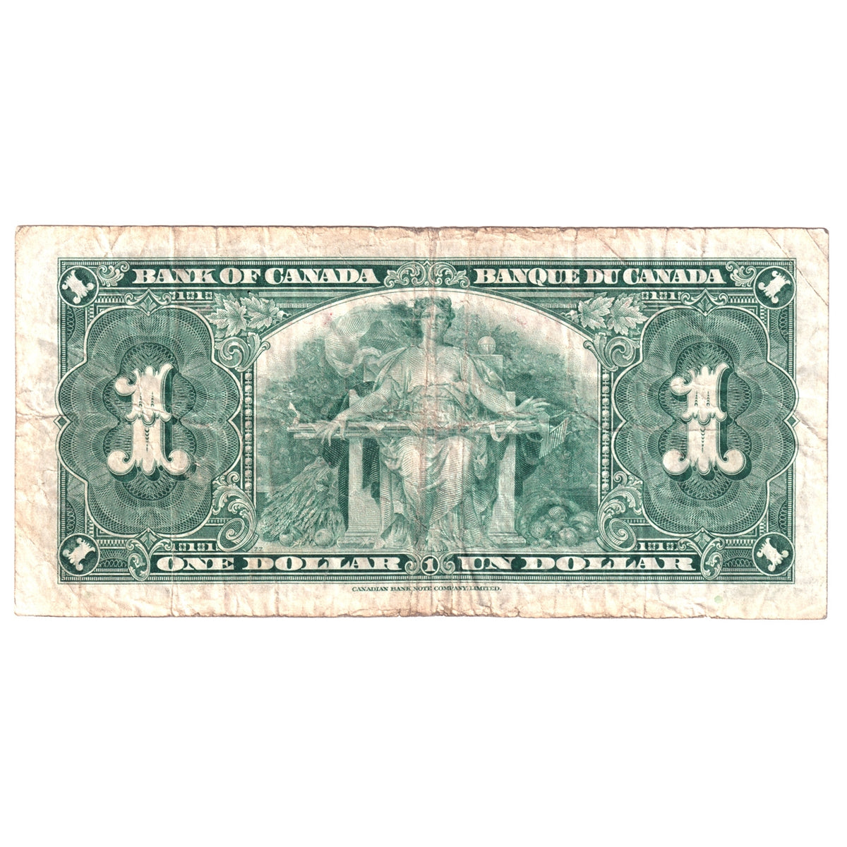 BC-21d 1937 Canada $1 Coyne-Towers, M/N, Circ
