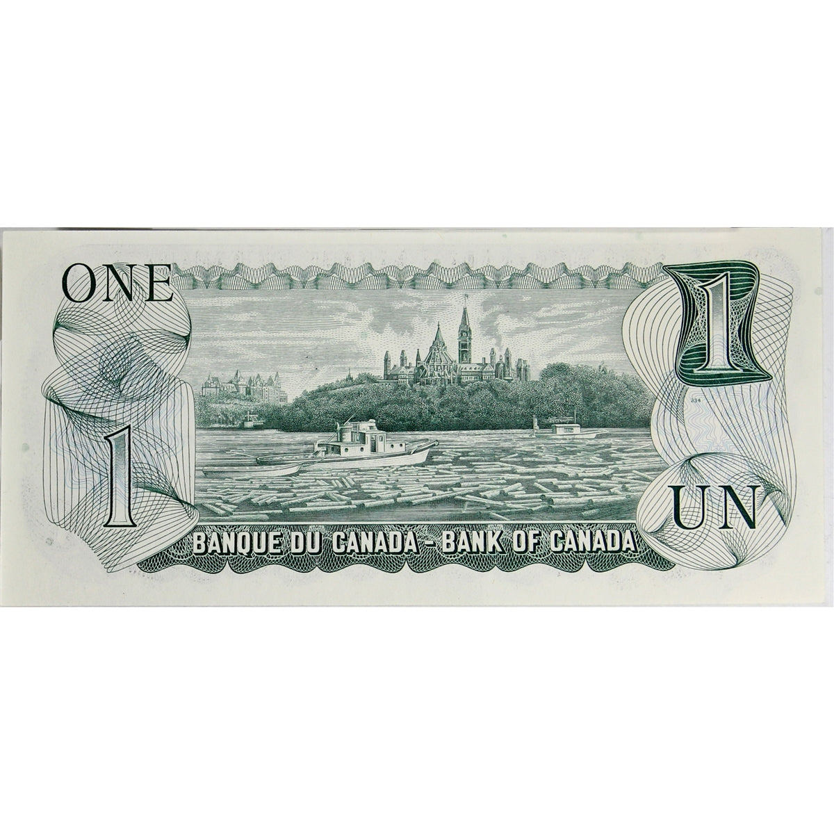 BC-46a 1973 Canada $1 Lawson-Bouey, NX, Uncirculated (MS60)