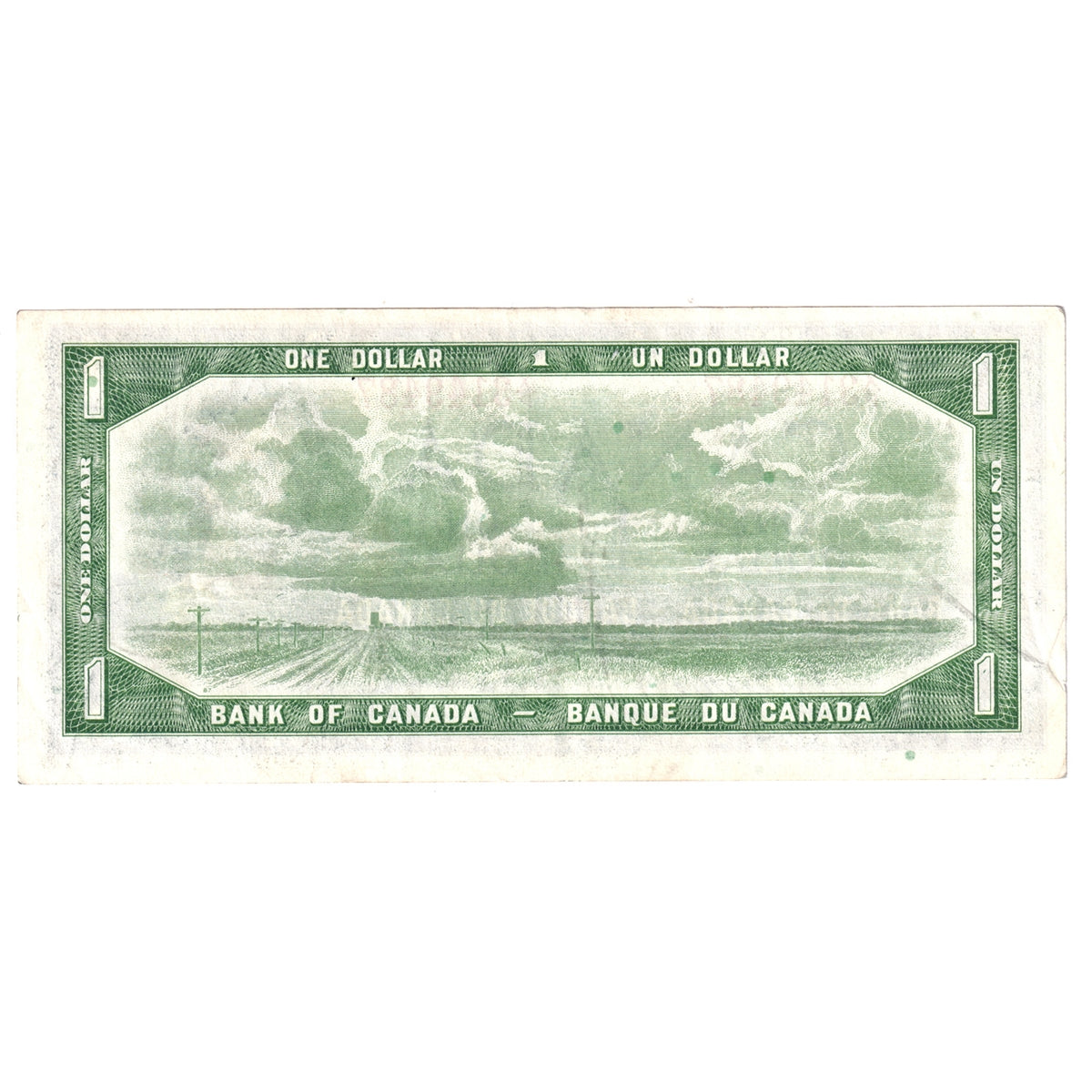 BC-37b-i 1954 Canada $1 Beattie-Rasminsky, X/P, Extra Fine (EF40)