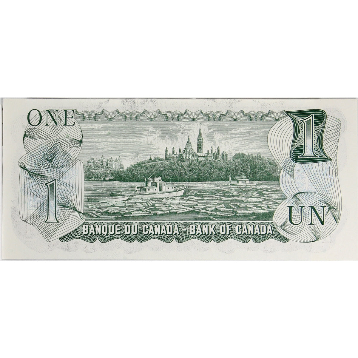 BC-46b 1973 Canada $1 Crow-Bouey, ALZ, Choice Uncirculated (CUNC63)