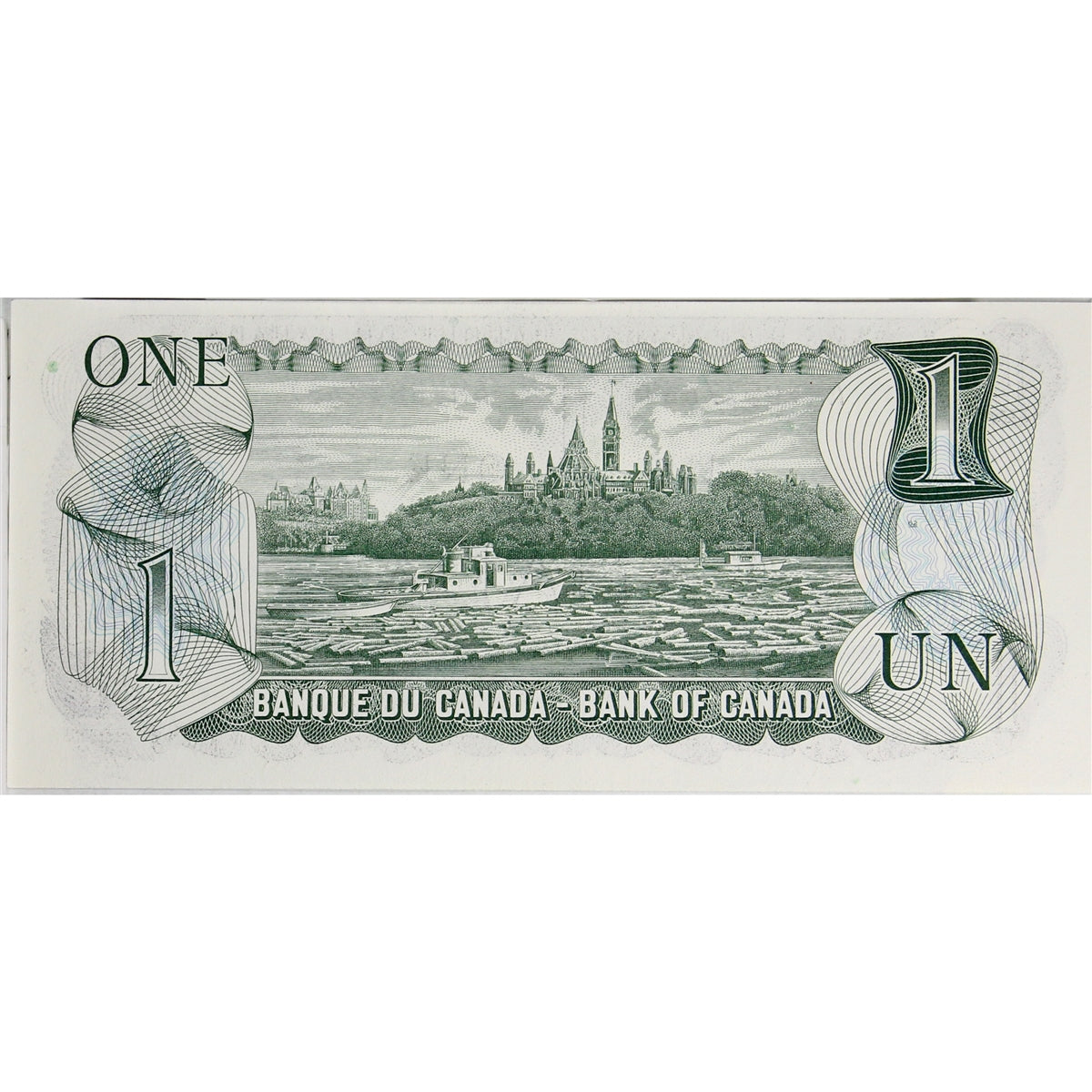 BC-46b 1973 Canada $1 Crow-Bouey, AMV, Choice Uncirculated (CUNC63)
